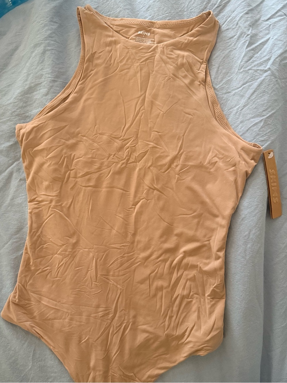 SKIMS Sleeveless Tank Bodysuit in Beige Nude